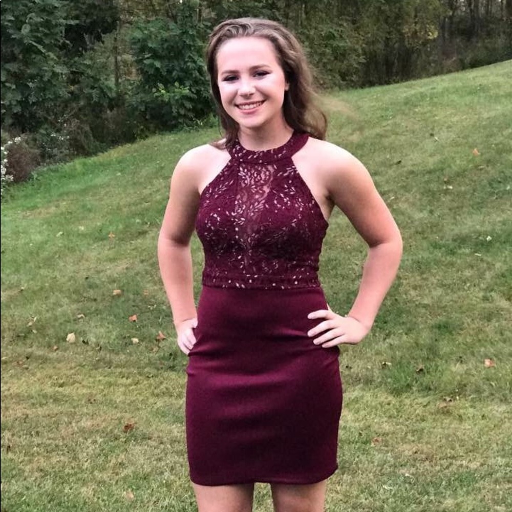 Maroon Cocktail dress